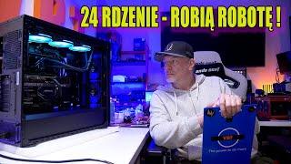 Stacja robocza - Threadripper 24 rdzenie 48 wątków - budowa i omówienie.