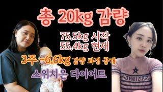 총 20kg감량) 스위치온 다이어트 21일간 -7kg감량 과정 공개