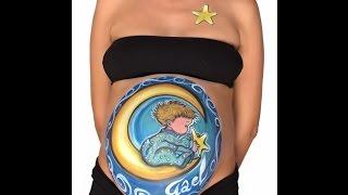 Bellypaint Madrid,  pintura corporal prenatal. Pregnancy bodypaint