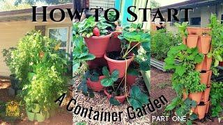 How to grow a CONTAINER Garden for BEGINNERS, with INEXPENSIVE, RECYCLED, or REPURPOSED containers.