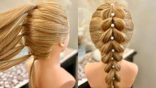 Ponytail Hairstyle for long hair| Trendy Hairstyle for teenagers |Easy Hairstyle | Unique Hairstyle