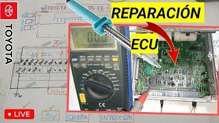 SOLUCIONADOREPARACIÓN DE ECU COMPUTADORA AUTOMOTRIZ  TOYOTA / PASO A PASO PCM DE MOTOR 3SFE-ECT