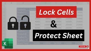 How to Lock Cells and Protect Sheet in Excel | Protect Cells by Password in Excel | Urdu / Hindi