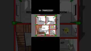 20x20 Small House Plan || 400 SQFT Building Plan #bestbuildingplan #construction #brickwork