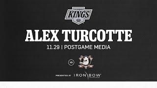 Forward Alex Turcotte | 11.29 LA Kings win over Anaheim Ducks