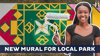 UNCG Art Student Provides New Mural for Local Park