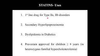 Hypolipidemic Drugs by Dr P Banerjee, Pharmacology, NEIGRIHMS Shillong