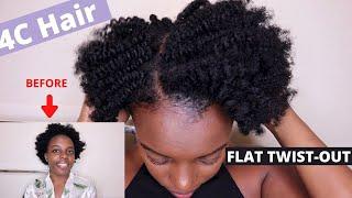 Get The Perfect Flat Twist-Out On 4C Natural Hair