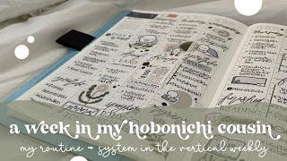 a week in my hobonichi cousin | my planning and memory keeping routine + system in a vertical weekly