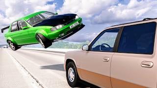 High Speed Traffic Car Crashes #226 - BeamNG Drive | CrashBoomPunk