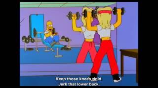 English in Context - Homer Simpson's Rap (Keep those knees rigid.)