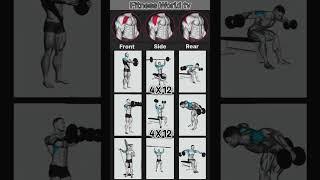 Shoulder workout l fitness World tv #sholderworkout #gym #workout #bodybuilder #motivation #fitness