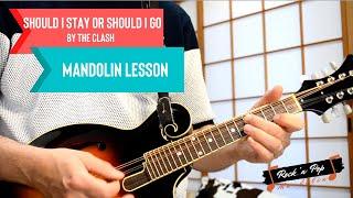 Should I Stay or Should I Go (The Clash) Mandolin Lesson #rockpopmandolin