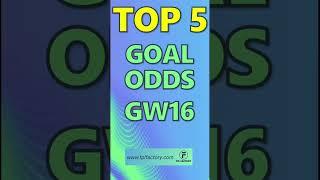 TOP 5 GOALSCORER ODDS FPL GW16 - Fantasy Premier League GW16