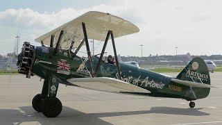 Tracey Curtis-Taylor takes off for Australia, Amy Johnson style