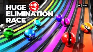 NEW Marble Elimination Race (2) - it's HUGE  | #marbles #marblerun #marblerace #asmr #sensory