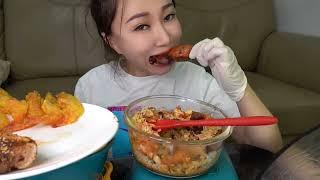 这个拌饭也太好吃了吧，脆皮五花香酥爆汁#美食 #美食vlog #吃货