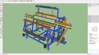 Power Loom 3D Model - Sketchup - Telar