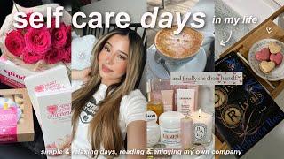 VLOG! simple days in my life, self care routine, enjoying my own company, & cozy nights in!