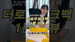 국내 매장 1개 밖에 없어서 못사는 200만원대 명품백 더로우 파크백 리뷰