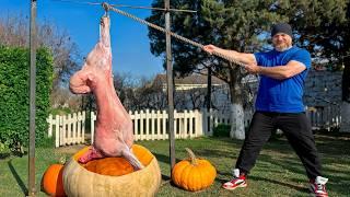 Juicy Lamb Cooked in Pumpkin! Delicious to the Last Bite