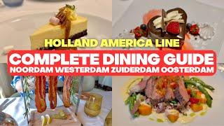 Holland America Vista Class Ships Offer AMAZING Dining Options