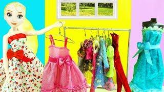 How to make a Miniature Doll Clothes Rack & Hangers  -   - simplekidscrafts