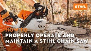 How to Properly Operate and Maintain a STIHL Chain Saw | STIHL Tutorial