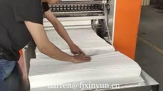 4 lines v folding facial tissue paper making machine