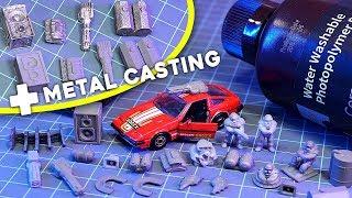 WATER-washable Resin + Casting Tiny METAL Parts for 1:64 Die-Cast Cars (Gaslands)