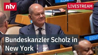 LIVE: Statement von Olaf Scholz im Rahmen der UN-Hauptversammlung in New York