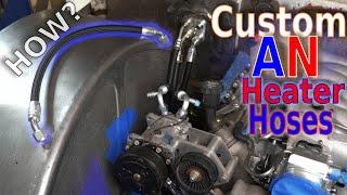 Custom AN Heater Hoses using AeroFlow A/C to AN Adapters!