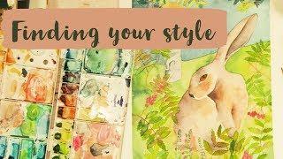 watercolor wednesdays: finding your style and using symbolism in art
