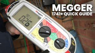 An idiot's guide to Megger 1741+  MFT