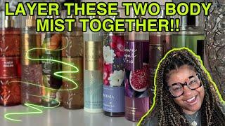 SO GOOD!! LAYER THESE TWO BATH&BODYWORKS BODY MIST TOGETHER!! | PERFUME COLLECTION 2024