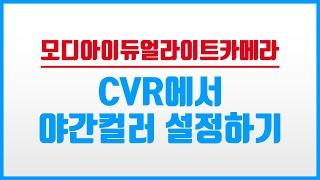 CVR에서 듀얼라이트 야간컬러 세팅을 해보자!