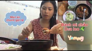 #152 EM MỜI CẢ NHÀ ĂN BÁNH MÌ CHẢO ẠH @PhuongHuynhVlog #mukbang