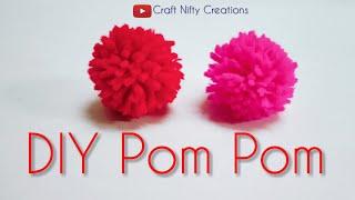 How To Make Pom Pom Easily at Home | Craft Nifty Creations