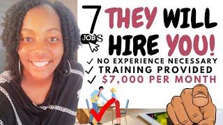 7 Easy Hiring Immediately Work from Home Jobs Paying $7,000/Month