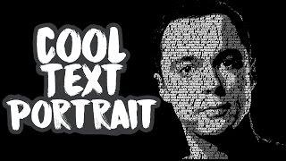 Make COOL TEXT PORTRAITS in 5 EASY steps! | Beginner Photoshop Tutorial 2017 |