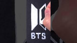 DIY BTS Logo Shrink Plastic #shorts