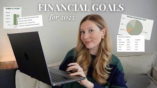 MY 2025 FINANCIAL GOALS   saving, investing, my money mindset & how I'm going to achieve them