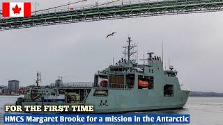 Royal Canadian Navy deployed OPV HMCS Margaret Brooke for mission in the Antarctic