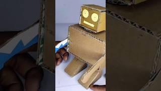 Making a robot at home from cardboard.