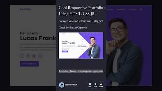 Cool Responsive Portfolio using HTML CSS JS  #html #portfolio #css