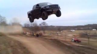 Ford Raptor jumps 90 feet!