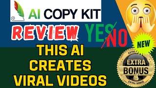 AI Copy Kit Review & Bonuses | AI-Powered Content Generator | AI Video & Voiceover Software