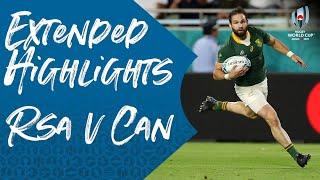 Extended Highlights: South Africa 66-7 Canada - Rugby World Cup 2019