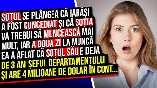 Soțul se Plângea că iarăși a fost Concediat și că Soția va trebui să Muncească mai Mult...