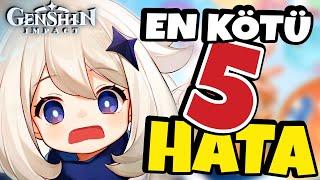 Genshin Oyuncularının En Çok Yaptığı 5 Hata | Genshin Impact Türkçe